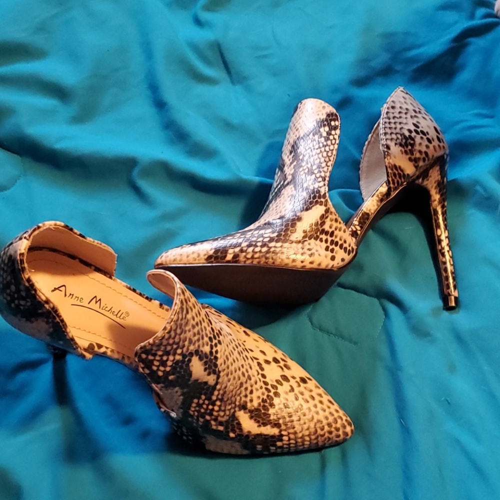 Snakeskin heels